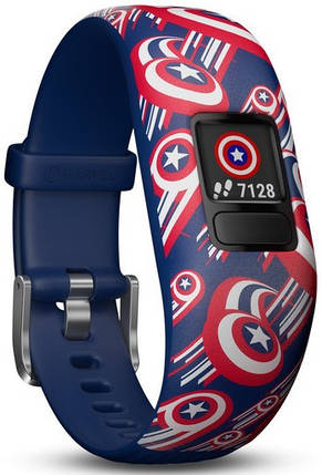 Фітнес-браслет Garmin Vivofit JR 2 Marvel Captain America Adjustable Band, фото 2