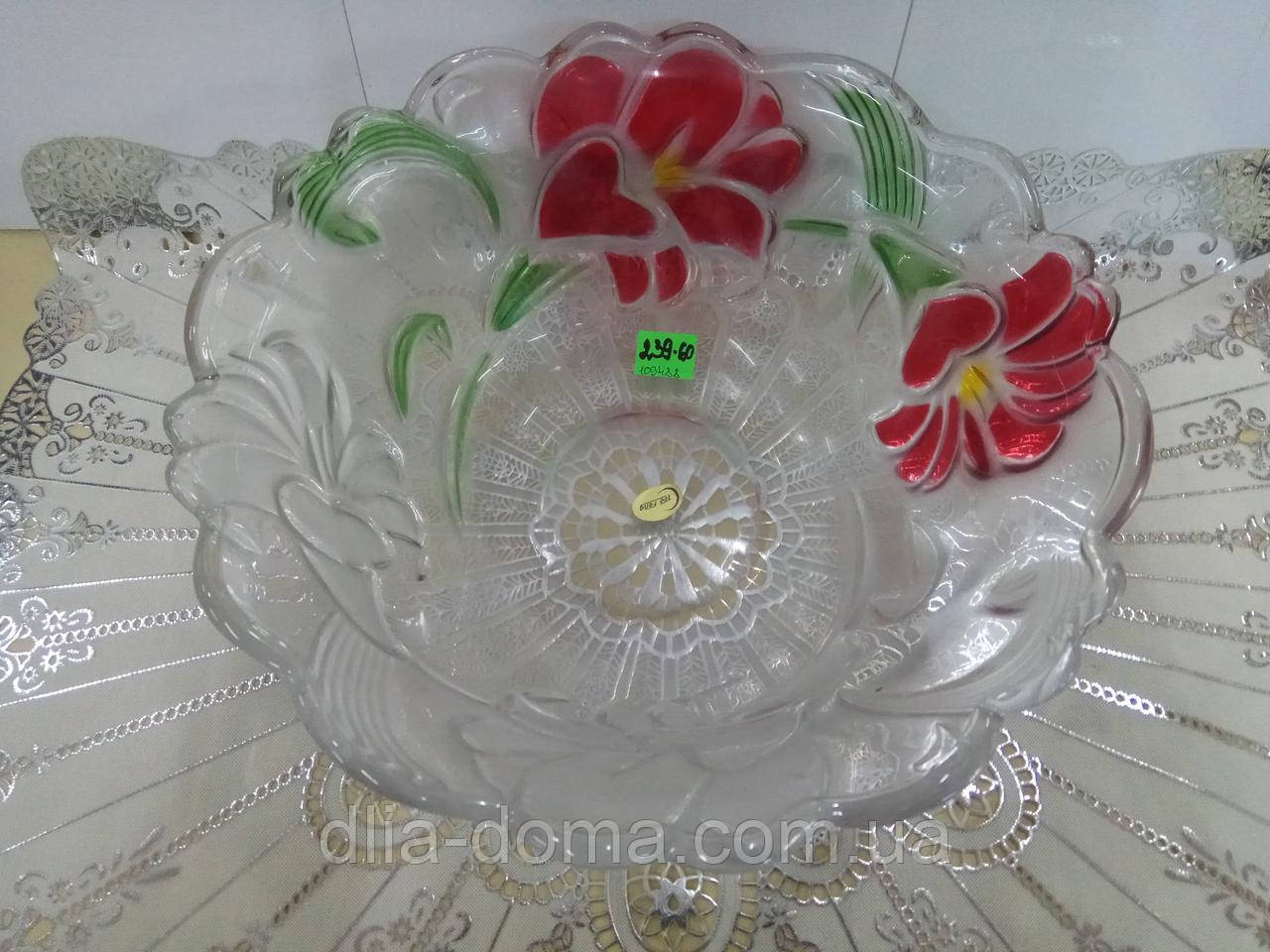 Фруктовниця скло Лист, фото 1
