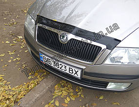 Мухобойка, дефлектор капота Skoda Octavia A-5 2004-2012 (Fly)