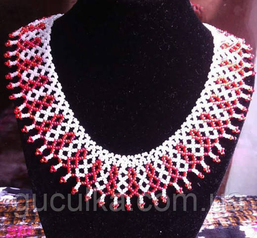 Кольє намисто з бісеру ручної роботи, фото 1