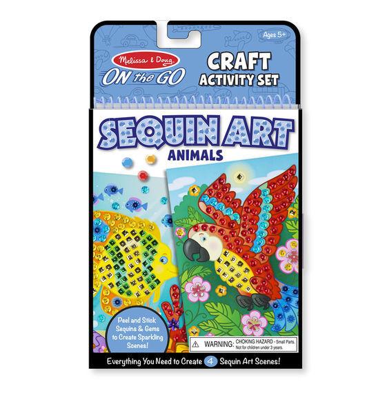 Мерехтлива мозаїка "Тварини" / Crafts - Sequin Art - Animals (4 картинки, 500 шт. блискіток) ТМ Melіssa & Doug MD9438