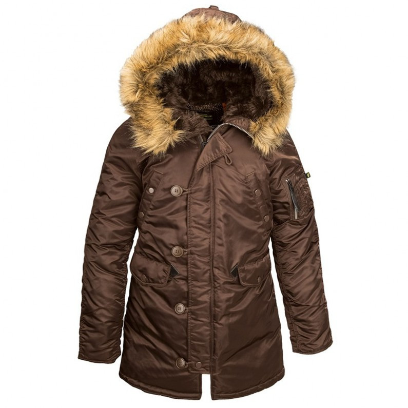 Куртка Alpha Industries (Аляска) N3-B Women Parka Коричневий