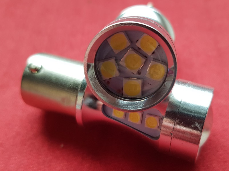 1156 BA15S P21W SMD3030 18 шт. білий 12500Lux найяскравіші
