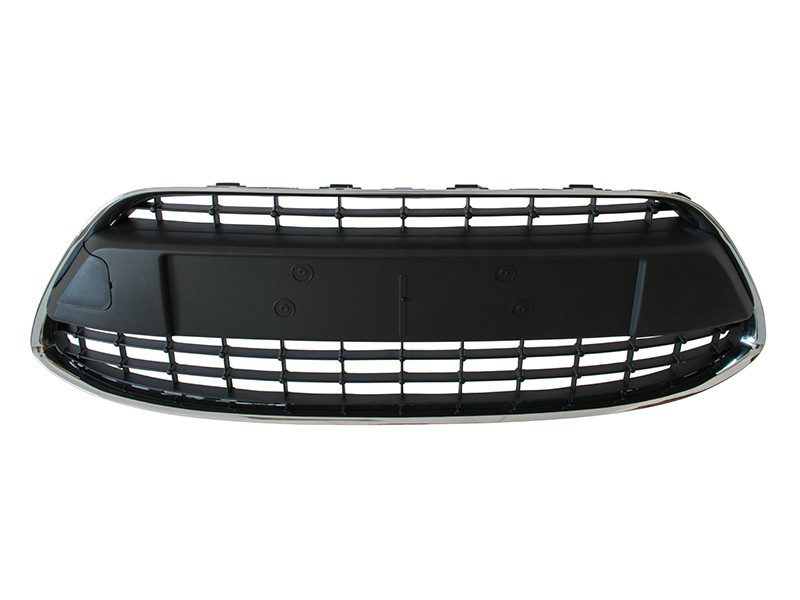 Решітка в бампер середня хром Ford Fiesta Mk7 08-11 р. - фото 1 - id-p1904013261