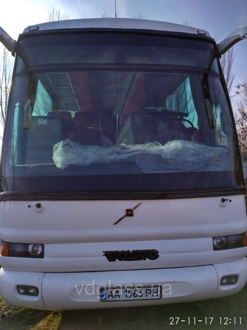 Volvo Irizar лобове скло з двох частин ділення горизонтально