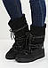 Moon boots жіночі чоботи місяцеходи взуття з хутром сноубутси уггі інтернет магазин чорні 38 розмір Vices T066-1, фото 7