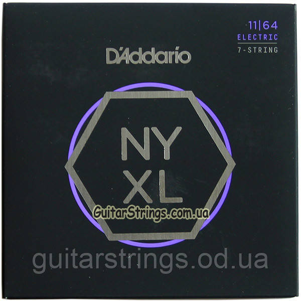 Струни D'Addario NYXL1164 Nickel Wound Carbon Core Medium 7-String 11-64