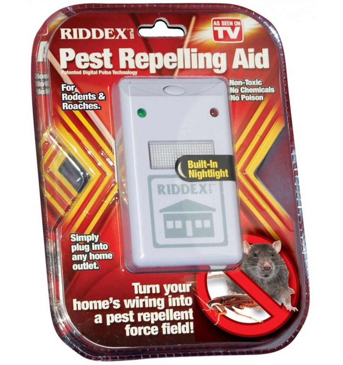 Універсальний електронний відлякувач шкідників Рідекс Плюс Riddex Plus Pest Repeller