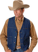 Джинсовий жилет Wrangler unlined denim vest, фото 5