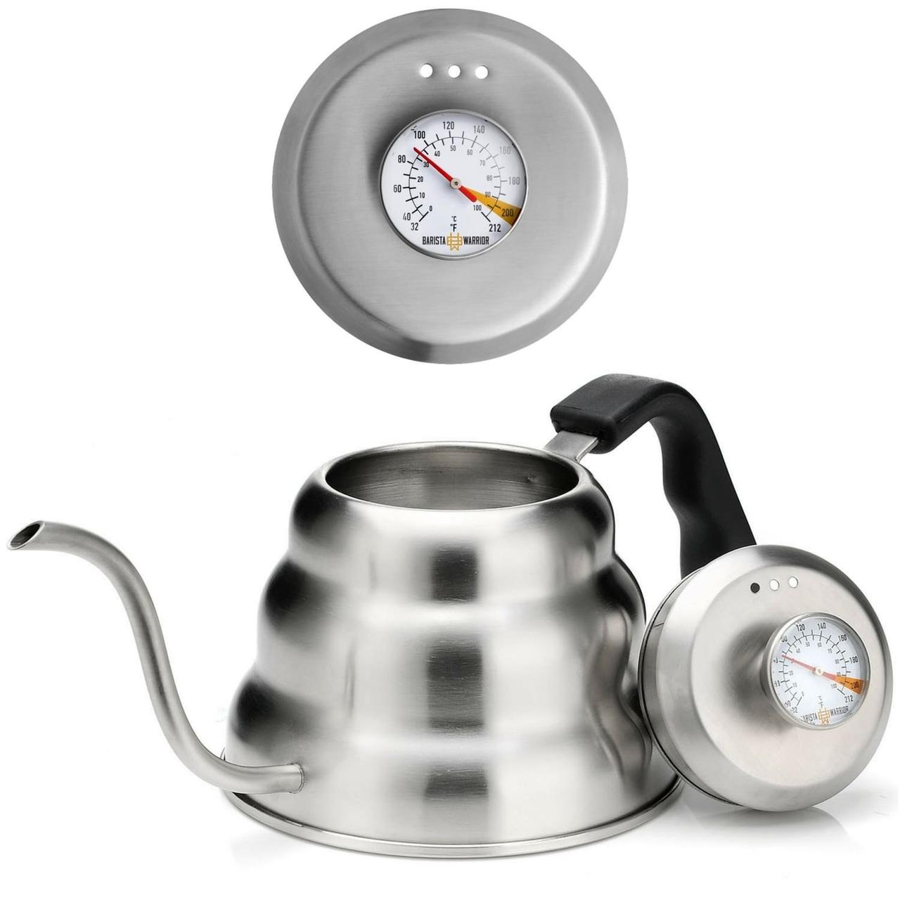 Чайник с градусником для заваривания кофе Barista Warrior, 1 л: продажа ...