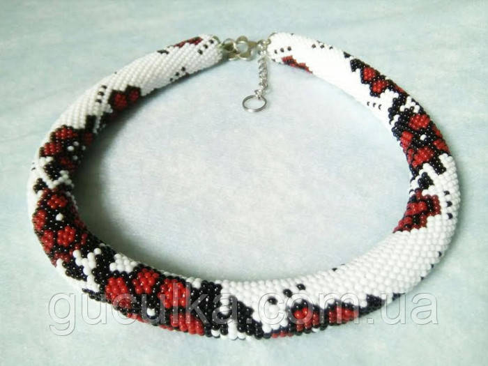 Джгутик білий "Квітковий" ручна робота, фото 1