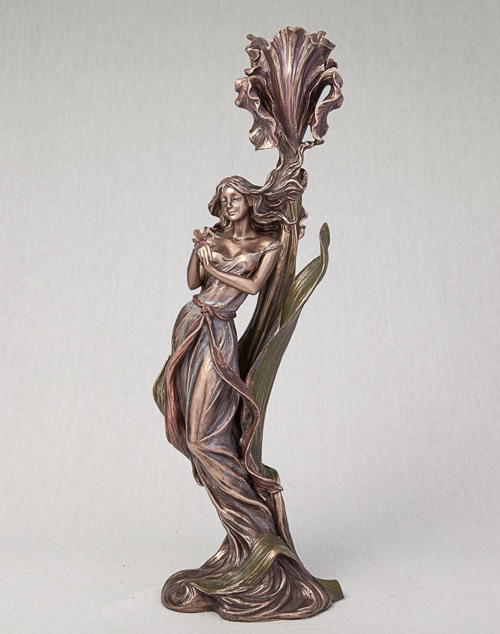 Підсвічник Дівчина з метеликом (36 см) Veronese Італія (  10280A4)