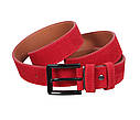 Жіночий ремінь з натуральної шкіри Z63-22 червоний, фото 2