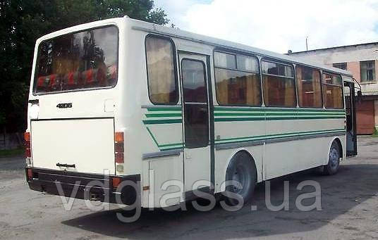 Заднее стекло ЛАЗ 4207, 42078, ЛАЗ 5207, ЛАЗ Лайнер 9, 10, 12 цельное от украинского производителя автостекла