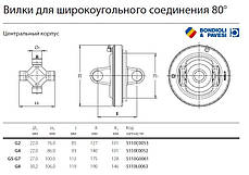 Ширококутний шарнір карданного вала Bondioli Pavesi, фото 2