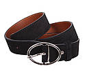 Жіночий ремінь з натуральної шкіри Z63-17 чорний, фото 2