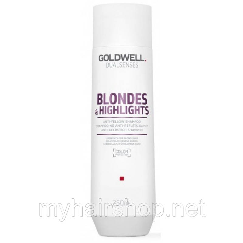 Шампунь для освітленого та вибіленого волосся Goldwell Dualsenses Blondes & Highlights Anti-Brassiness 250 мл