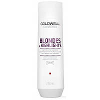 Шампунь для осветленных и мелированных волос Goldwell Dualsenses Blondes & Highlights Anti-Brassiness 250 мл