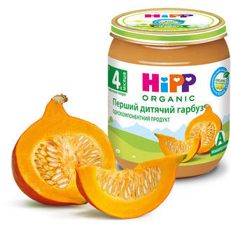 Пюре HiPP Перша дитяча гарбуз, 125 г