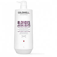 Шампунь для осветленных и мелированных волос Goldwell Dualsenses Blondes & Highlights Anti-Brassiness 1000 мл