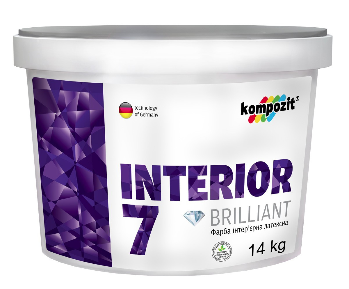 Краска интерьерная латексная Kompozit Interior 7 (Композит) 14кг - фото 1 - id-p624584923