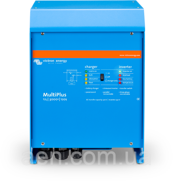 Інвертор MultiPlus 48/3000/35-16 (3 кВА/2.4 кВт, 1 фаза/без контролерів заряду)