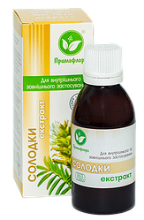 Солодки екстракт, 50 мл-бронхіт кашель гастрит алергія очищає шлунок для печінки підшлункової залози