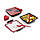 Ланчбокс квадратний Box Appetit Black+Blum (чорний-червоний), фото 2