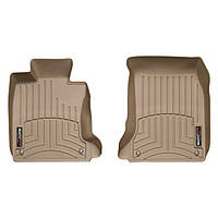 Килимки в салон (передні) BMW 5 2003-10 E60 з бортиком бежеві 451641 WeatherTech