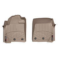 Передние коврики Toyota Land Cruiser 200 2012- LX 570 с бортиком бежевые 454231 WeatherTech