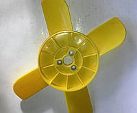 Крыльчатка вентилятора радиатора Ваз 2101 2102 2103 2104 2105 2106 2107 4-х лопастная желтая