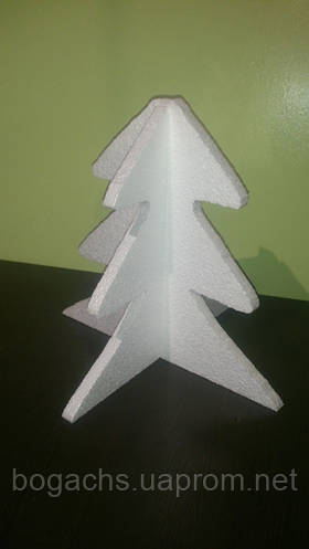 Елка из пенопласта толщина 2 см 29х40 см (подложка из пенопласта), цена ...