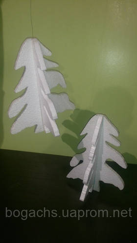 Елка из пенопласта толщина 2 см 29х40 см (подложка из пенопласта), цена ...