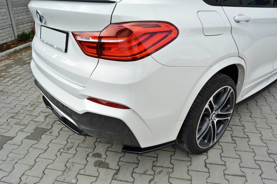 БІКОВІ НАКЛАДКИ НА ЗАДЕНЬ БАМПЕР BMW X4 M-PACK (F26)