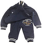 Спортивний костюм 9, 12 місяців Туреччина трикотажний для новонародженого хлопчика синій (КДНМ34), фото 3