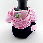 Спортивний костюм 12, 18, 24 місяці Туреччина для новонародженої дівчинки набір рожевий (КДНД34), фото 5