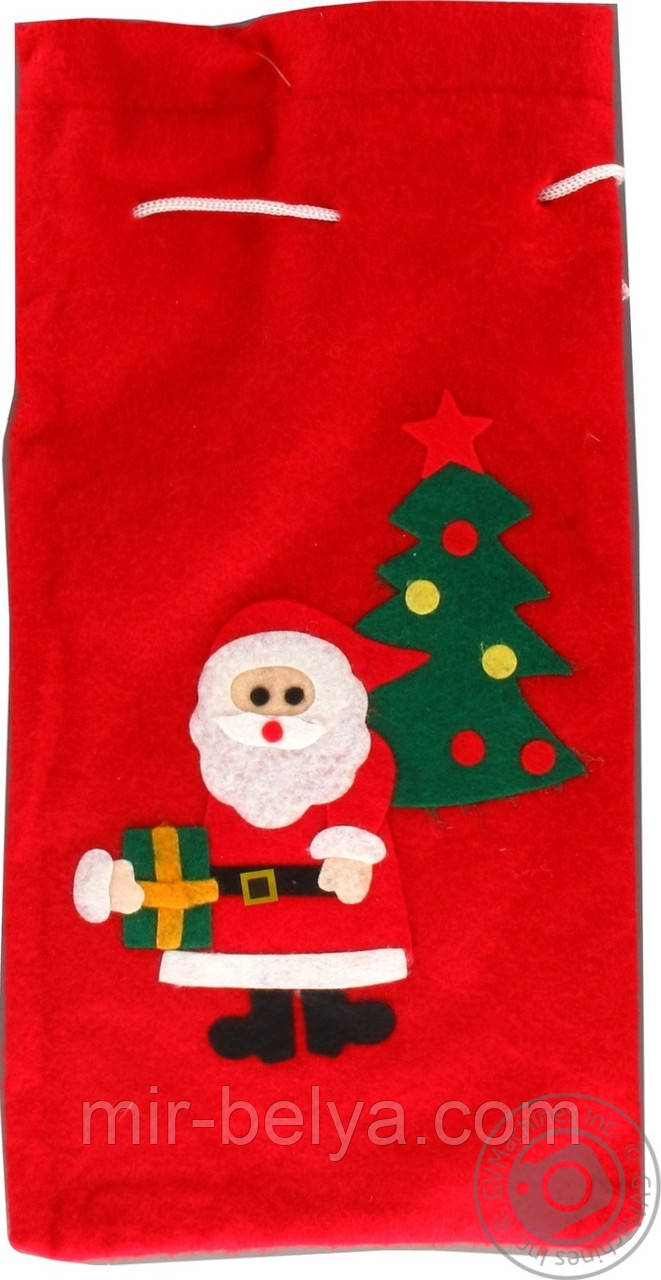 Мішок новорічний для подарунків різдвяний, фото 1
