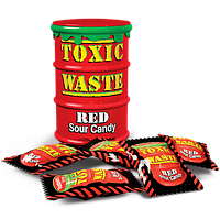 Кислые конфеты Токсик Вейст (Toxic Waste Red) красный