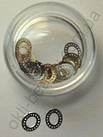 Металева оправа для рідких каменів срібло,25 штук