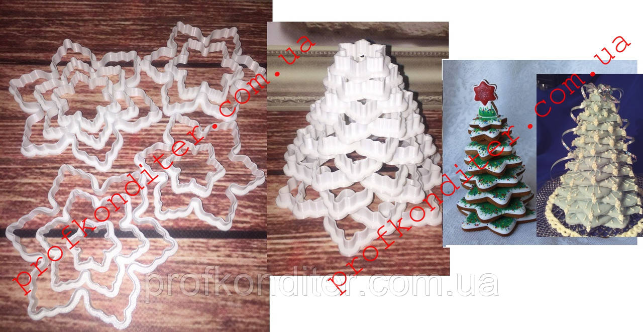 Набір вирубок Пряникове Ялинка, фото 1