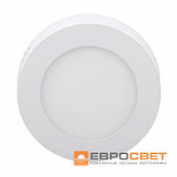 Точечный светильник Евросвет LED-SR-120-6 6Вт 6400К круг накладной