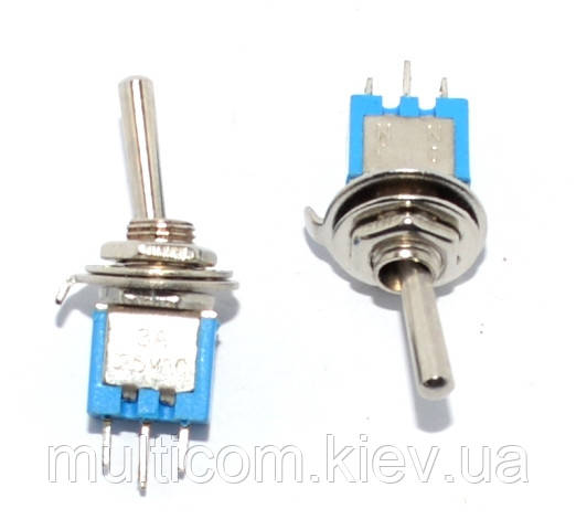 11-00-065. Тумблер SMTS-102 (ON-ON), 3pin, 1,5A-250V