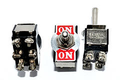 11-00-702. Тумблер KN3 (B) -202 (ON-ON), 6pin, 6A-250V