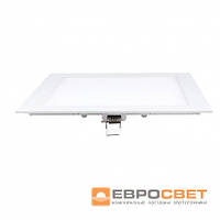 Точечный светильник Евросвет LED-S-170-12 12Вт 6400К квадрат встраиваемый