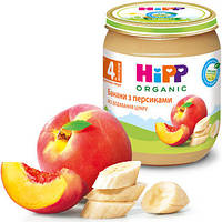 Пюре HiPP Бананы с персиками, 125 г