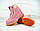 Жіночі черевики Тімберленд на хутрі в рожевому кольорі (Боточки Timberland Pink Winter), фото 3