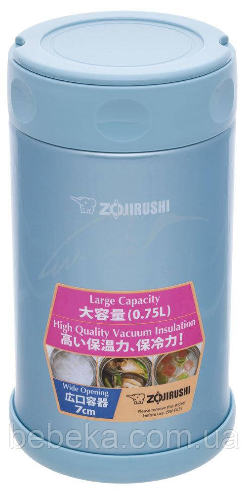Харчової термоконтейнер ZOJIRUSHI SW-FCE75AB 0.75 л ц:синій (SM-PB20PP)