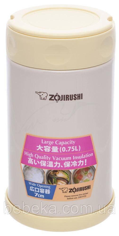 Харчової термоконтейнер ZOJIRUSHI SW-FCE75YP 0.75 л ц:бежевий (SM-PB34AM)