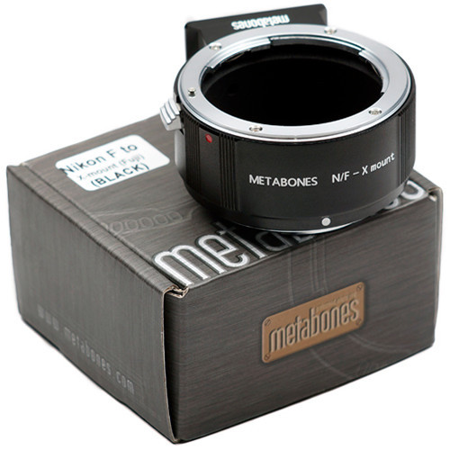 Metabones Nikon F Lens to Fujifilm X-Mount Camera T Adapter (Black) (MB_NF-X-BT1)