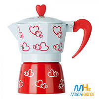 Гейзерна кавоварка 3 чашки Hearts R16593